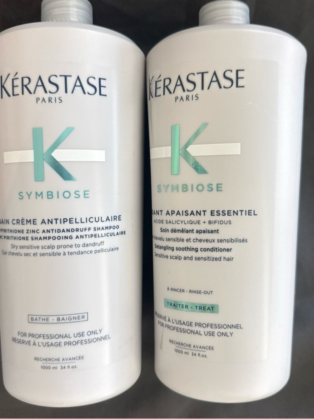 Kerastase Symbiose Shampoo and Conditioner Jumbo set 34 oz each MSRP $240